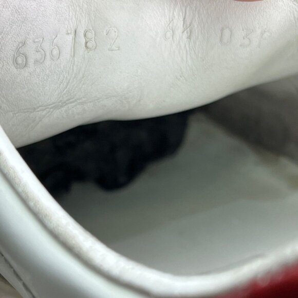Gucci Womens White & Red Logo Webbing Low-Top Sneakers Size 36.5 - Picture 6 of 9